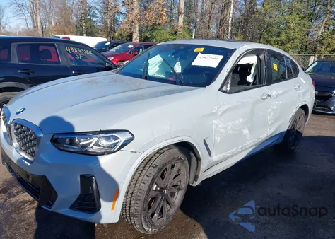 2022 BMW X4 xDrive30I z USA, uszkodzony, nr VIN 5UX33DT07N9L25561